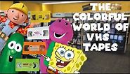 The Colorful World of VHS Tapes (Nickelodeon, VeggieTales, & More)
