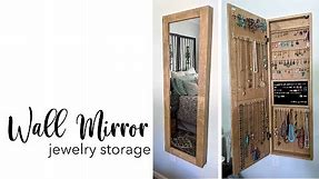 Wall Mirror Jewelry Storage | DIY | Home Decor