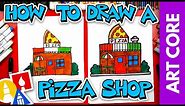Art Core: Horizontal & Vertical Lines - How To Draw A Pizza Restaurant