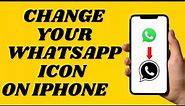 How To Change WhatsApp Icon on iPhone | simple tutorial
