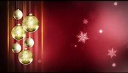 Fondo video - Navidad - Christmas Background Red Gold HD