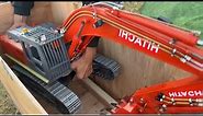 Unboxing HITACHI 1/12 Hydraulic RC Excavator