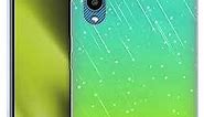 Head Case Designs Aqua Green Neon Rain Ombre Soft Gel Case Compatible with Samsung Galaxy A02/M02 (2021)