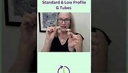 Just a Minute-The difference between a standard (dangler) feeding tube & low profile feeding tubes