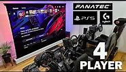 Gran Turismo 7 Ultimate 4 PLAYER Split Screen RACING WHEEL Setup