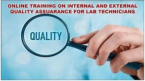 Online training on Internal and external quality assurance in lab