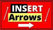 How to Add An Arrow in Google Docs - 3 Easy Methods ! ➡⬅⬆⬇↗↘↙↖↕↔😱