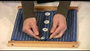 Montessori Practical Life Lesson - Buttoning Frame