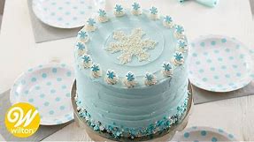Elegant Winter Wonderland Snowflake Cake | Wilton