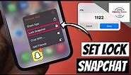 How to Lock Snapchat App on iPhone | Set Pin Lock on Snapchat on iPhone | Set Password on Snapchat