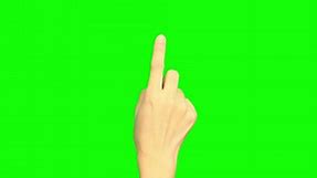 Download Hand, green screen, hand on green background for free