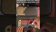 Unboxing New Zelda Carrying Case & Applying Screen Protector on Tears of the Kingdom Switch Edition