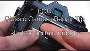 Fix Old Cameras: Shutter Curtain Nudge Repair Tip