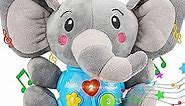 STEAM Life Baby Toys 3-6 Months Baby Boy Gifts Musical Toys Plush Elephant Infant Toys 0-6 6-12 Month Light Up Stuffed Aminal Baby Boy Toys Newborn Toys for Baby Toddler Boy Girl