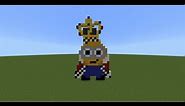 How To Build King Bob Pixel Art In Minecraft