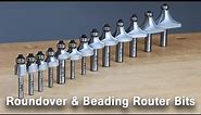 Versatile Roundover and Beading Router Bits