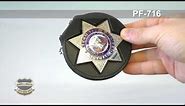 Badge and Wallet: Perfect Fit USA Recessed Belt Clip Badge Holder - Multiple Shapes (716)
