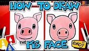 How To Draw The Pig Face Emoji 🐷