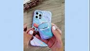 Velvet Caviar Compatible with iPhone 11 Case Marble for Women & Girls - Cute Protective Phone Cases (Pink Iridescent Holographic Blue)