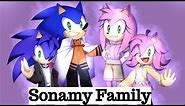 Sonic and Amy with kids!