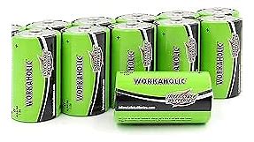 Interstate Batteries D Cell Alkaline Battery (12 Pack) All-Purpose 1.5V High Performance Batteries - Workaholic (DRY0085)