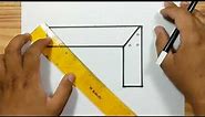 How to draw TRY SQUARE with easy