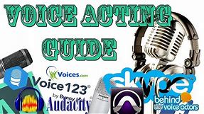 A Complete Beginners Guide To: Voice Acting Online