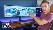 Samsung SUPER UltraWide Monitor Unboxing! [43" 32:10 120hz] | The Tech Chap