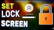 How To Set Lockscreen in Laptop or Desktop ,How To Set Laptop Screen Lock