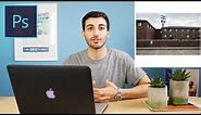 Photoshop CC Tutorial: How to add a Border to a Photo & Make it Square for Instagram