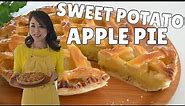 SWEET POTATO APPLE PIE | Japanese -style Thanksgiving pie (EP303)