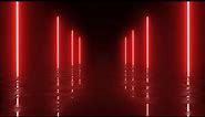Red Neon LED Lights Modern Moving Wallpaper Background 4K Vj Loop Tunnel Screensaver Free