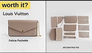 Deconstructing this LOUIS VUITTON bag | Felice Pochette Review | Louis Vuitton Leather Bag Review