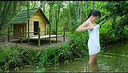 Full-video: 20 Days Building Cabin in the Bamboo Forest - Alone Determined from Start to Finish