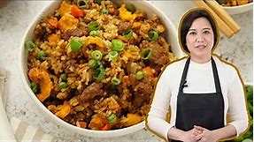 How to make easy Beef Fried Rice in 15mins.