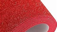 10 Sheets Glitter Foam Cardstock Paper Sparkles Self Adhesive Sticky Back Paper 30 X 20cm A4 Paper for Gift Card DIY Crafts Cutters Card Scrapbook Decoration Party (Red)