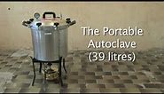 The portable autoclave (39 litre)