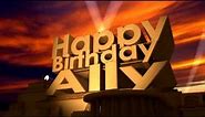 Happy Birthday Ally