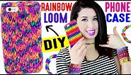 DIY Rainbow Loom Phone Case | How To Weave An iPhone Case Without A Loom! Easy, Life Hack & Cheat!