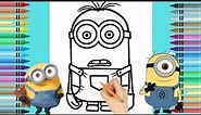 Minions Drawing,Coloring & painting For Kids And Toddlers||Minion Coloring Pages_Child Art