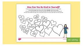 Being Kind To Yourself Worksheet