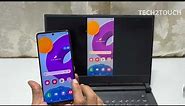 How to do screen mirroring in Samsung Galaxy M52 - Cast screen to PC /Laptop