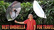 Benefits of Silver Umbrella over White Umbrella for travel Photography and video