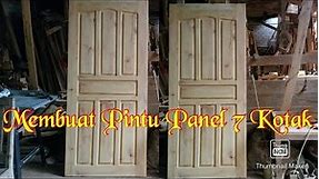 Cara membuat pintu panel 7 kotak | DIY Pintu Kayu | Woodworking | Nina Taristiana
