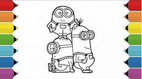 Coloring Minions Despicable Me Coloring Page
