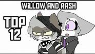 Top 12 Willow & Rash is so cute Meme