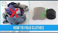 18 clothes folding and organization hacks - How to fold clothes | OrgaNatic