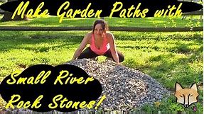 How to Make a Stone Garden Path with Small River Rocks