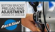Bottom Bracket Preload Adjustment (SRAM® DUB®, Shimano® XTR®, etc.)