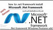 How To Download Update And Install .Net Framework 3.0, 3.5, 4.8 On Windows 10/11 || Error 0x800f081f